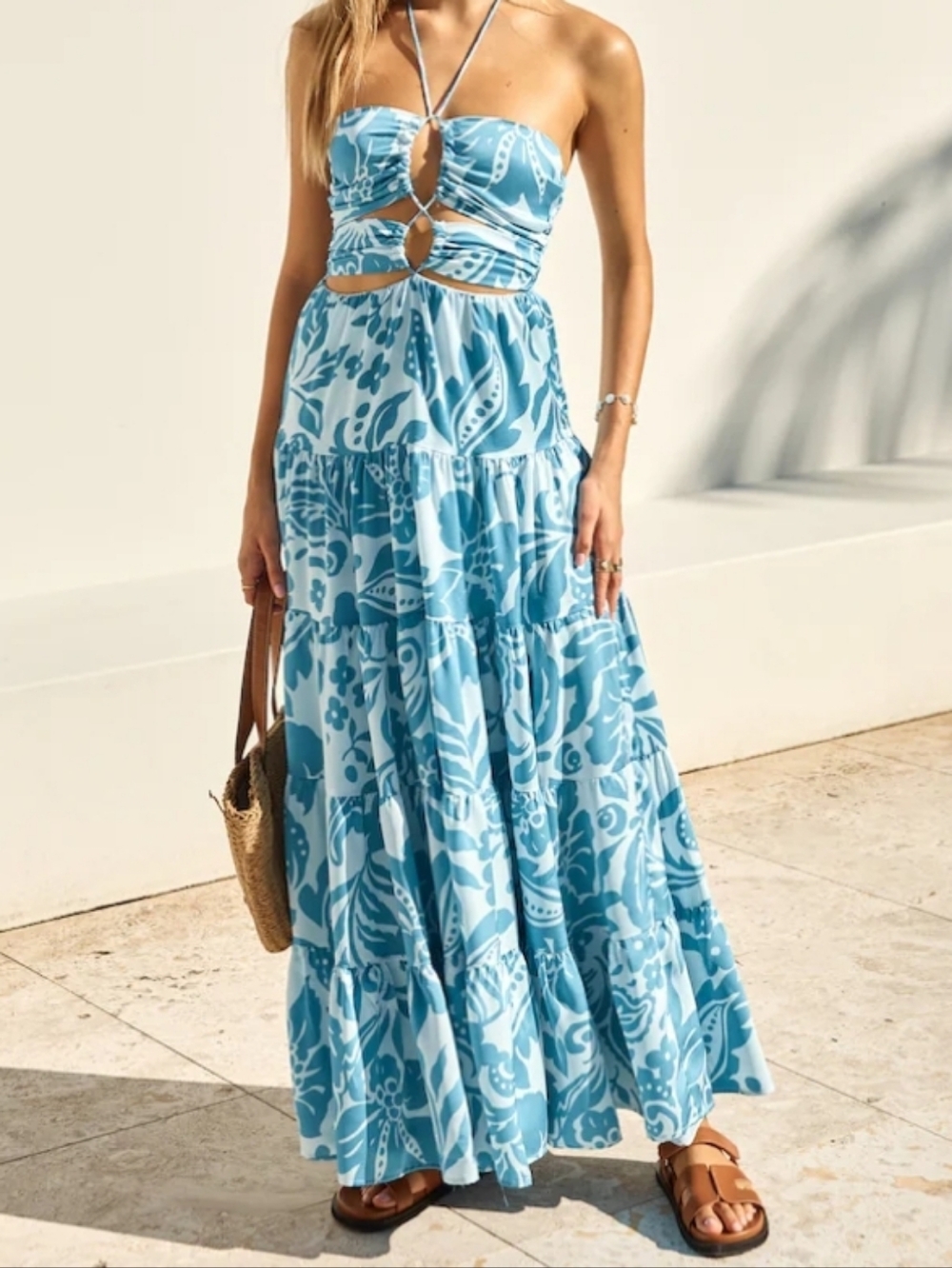 Fortunate One Aquamarine Maxi Dress Size S